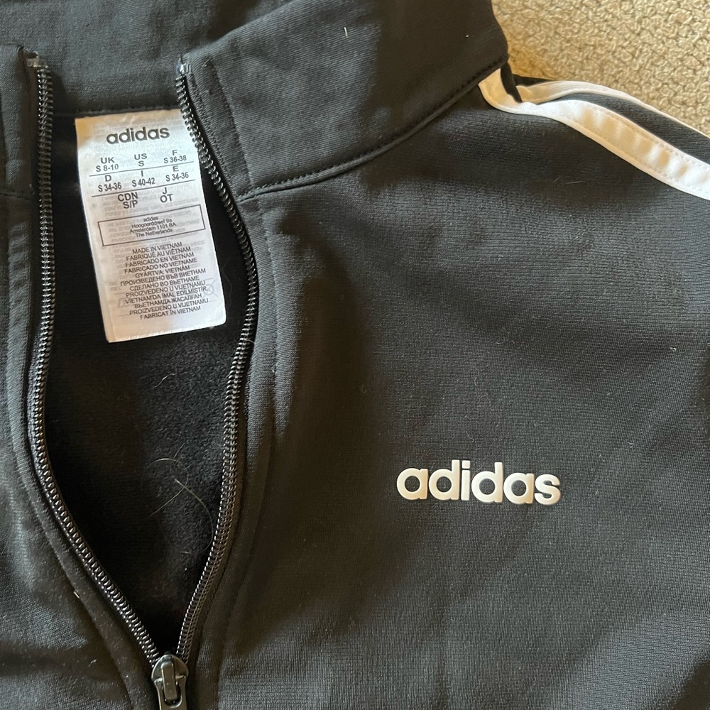 Adidas Womens Black Track Jacket- Small